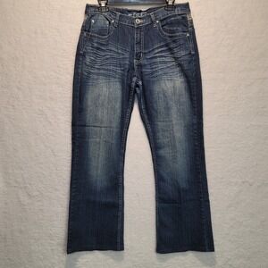 Ms Firefly Women's Bootcut Jeans Back Pockets with Rhinestones Size 10